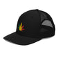 Weed Embroidered Hat, Colorful Flower / Trucker Cap