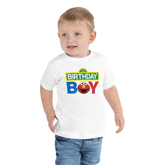 Birthday Boy Elmo, Toddler Short Sleeve Tee