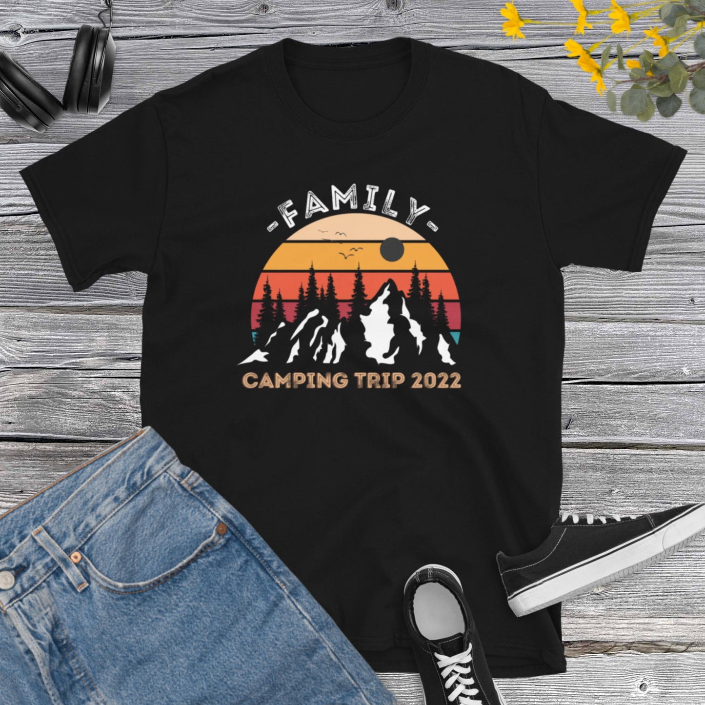 Family Camping Trip 2022, Family Matching Shirts, Camping Crew Shirt, Camping Shirt, Family Vacation 2022 Short-Sleeve Unisex T-Shirt