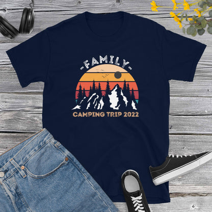 Family Camping Trip 2022, Family Matching Shirts, Camping Crew Shirt, Camping Shirt, Family Vacation 2022 Short-Sleeve Unisex T-Shirt