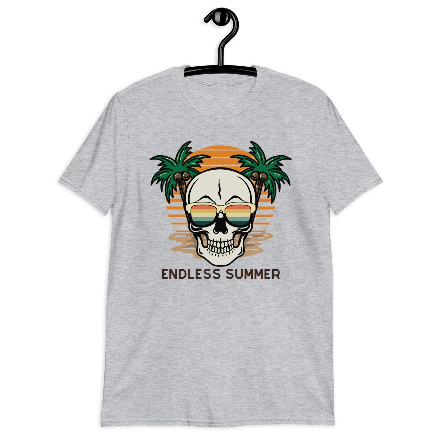 ENDLESS SUMMER, Funny Summer shirt, Skeleton on the beach funny, Happiness, Unisex t-shirt