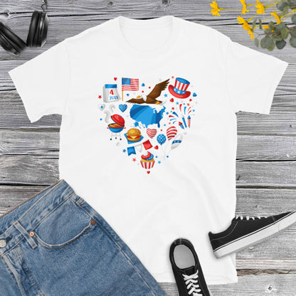 United States Patriotic, American is Great, Usa Independence Day, 4th of July Shirt, Memorial Day Gift, Independence Day Unisex T-Shirt