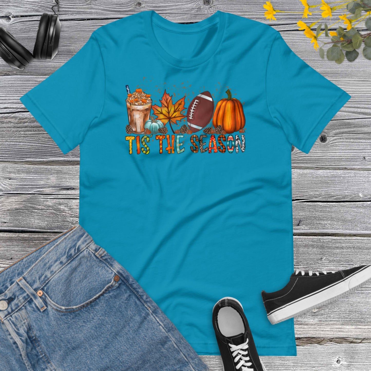 Tis the season, Football Lover, Leopard Pumpkin Season, Football design, Hello Fall, Pumpkins Unisex t-shirt