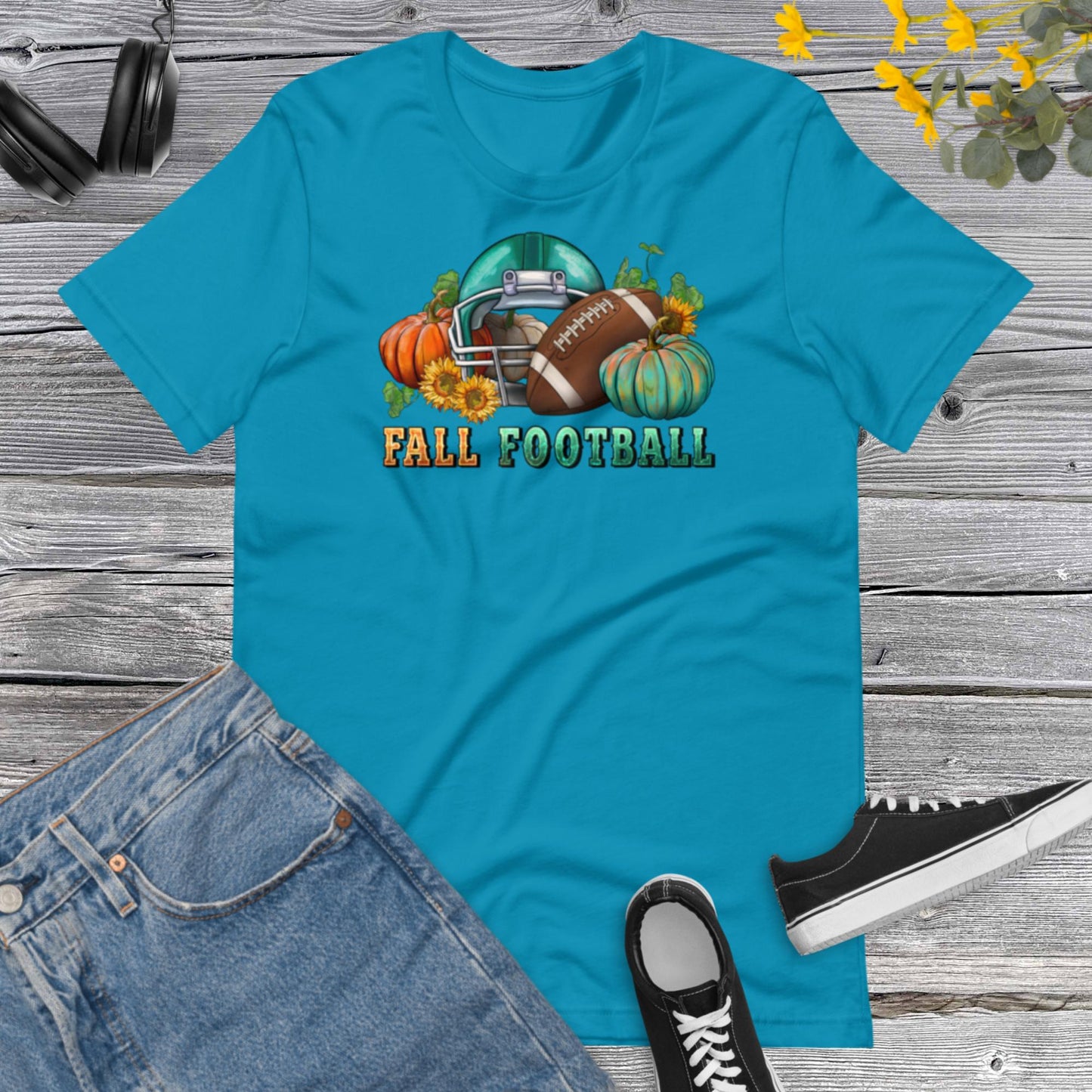 Fall Football, Football Ball, Football Lover, Pumpkin, Happy Fall, Football Game Day Unisex t-shirt