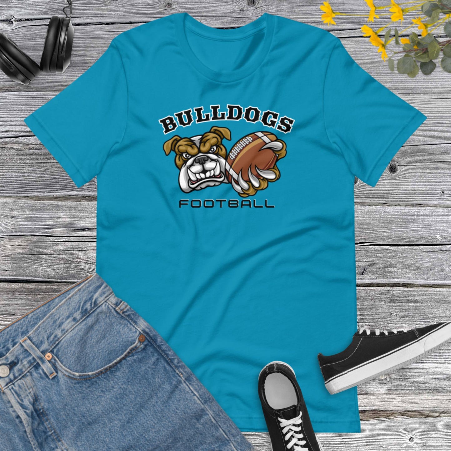 Bulldog American Football, Football Season, Bulldogs Lover, Sports Team, Bulldogs Football Unisex t-shirt