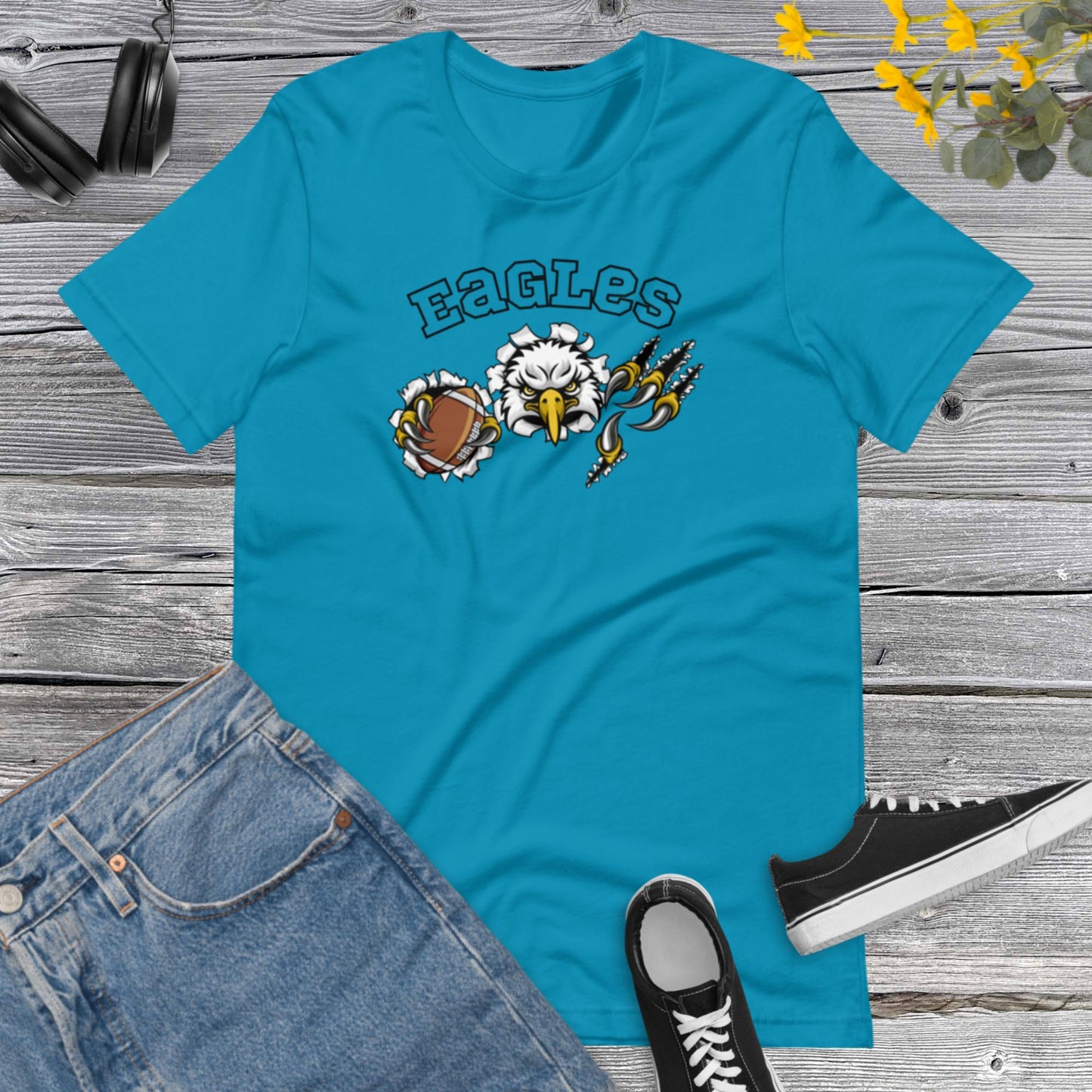 Eagles Football, Mascot Ball, Eagles Football Lover t-shirt, Football Season Unisex t-shirt