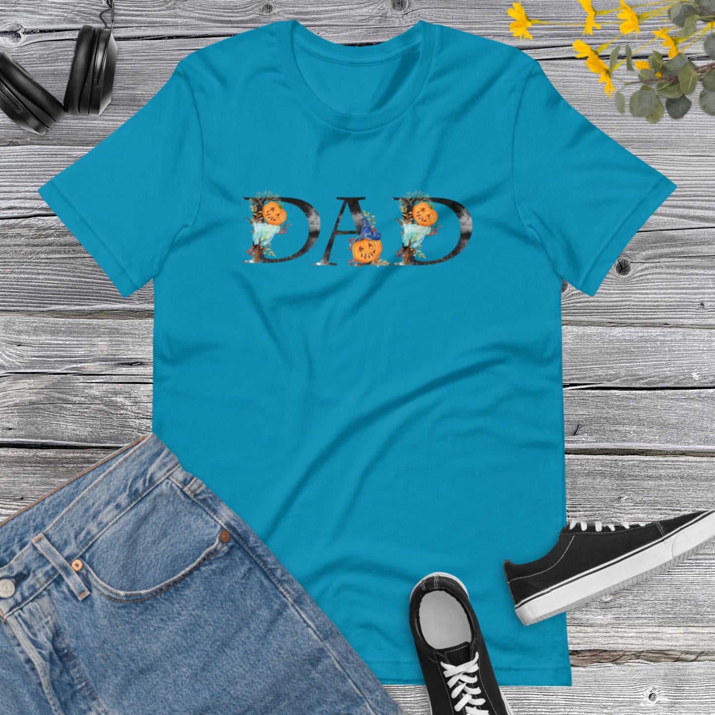 DAD Halloween Shirt, Halloween Family, Mens Halloween Papa Shirts, Halloween Costume, Pumpkins Halloween Papa Unisex t-shirt