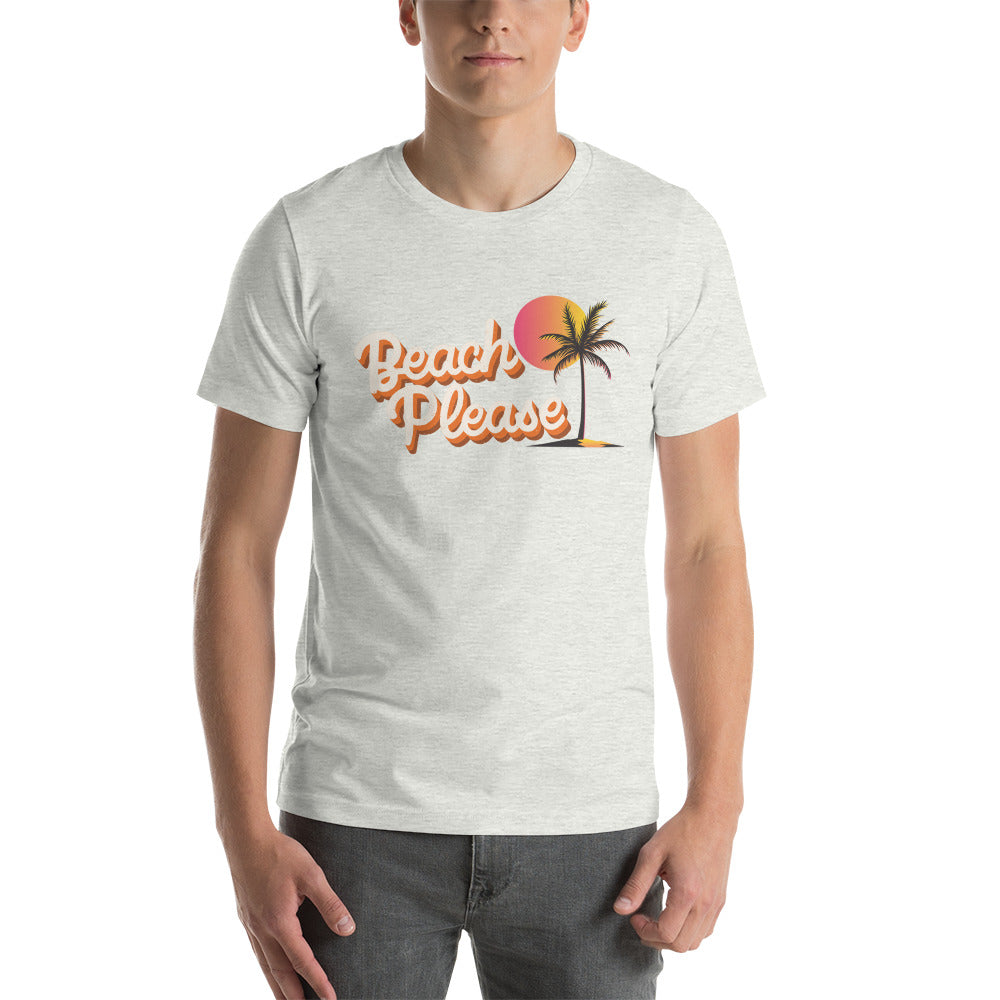 Beach Please PALM, Beach Vacation shirts, Sunshine, Summer trip, Ocean Vacation, Family Trip, Unisex t-shirt