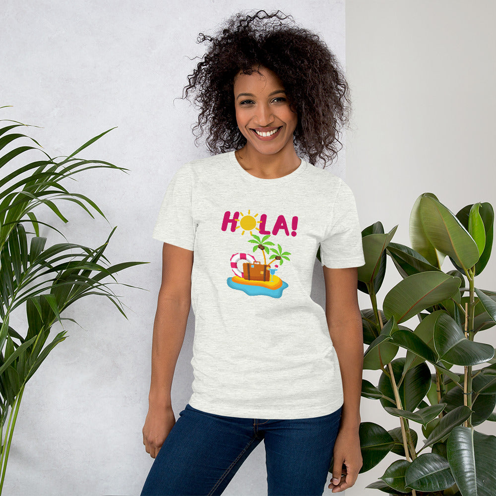 HOLA VERANO Summer T-Shirt, Beach Vacay Shirt, Summertime Shirt, Beach Trip Tee, Vacation Shirt, Beach Shirt, Unisex t-shirt