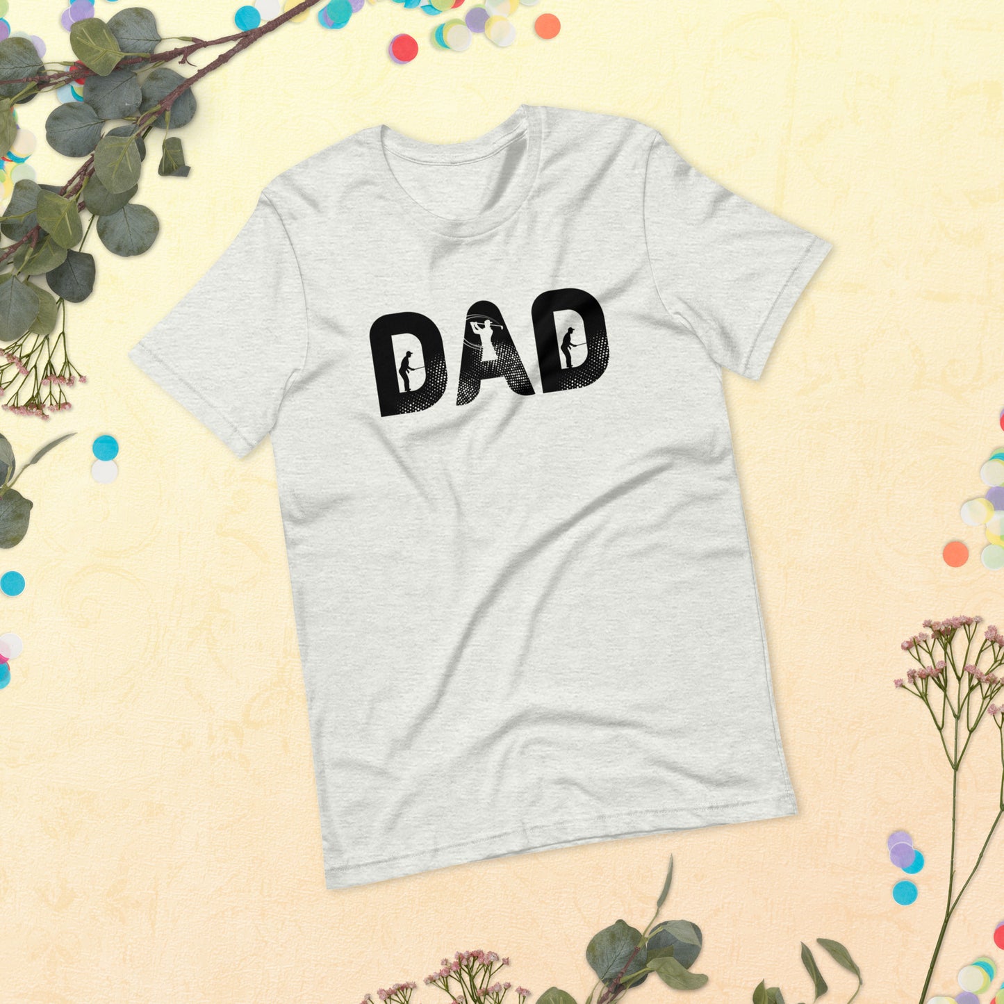 Golf Dad Shirt, Men Golf Daddy Top, Dad Golfing Party Shirt, Matching Family Golfing Unisex t-shirt