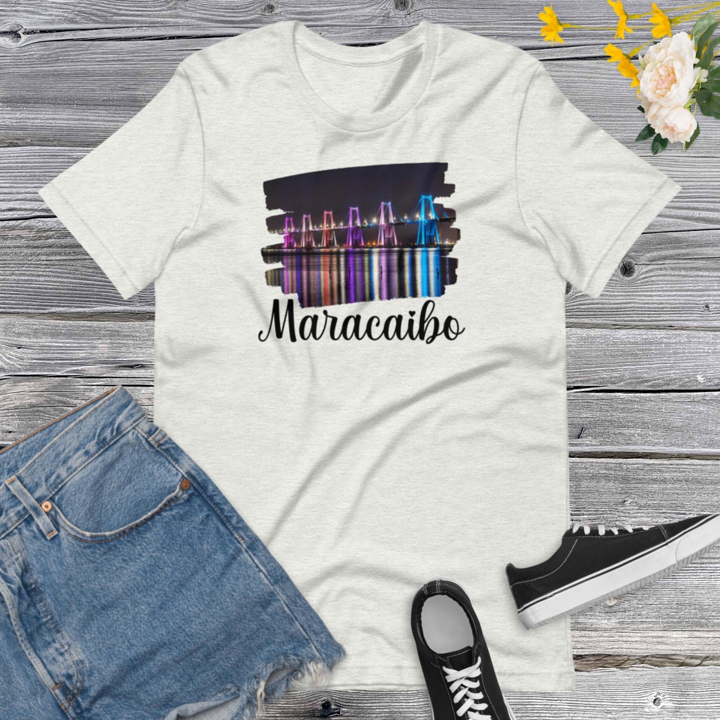 Maracaibo Venezuela, Puente Rafael Urdaneta, Puente sobre el Lago, I love Venezuela Unisex t-shirt