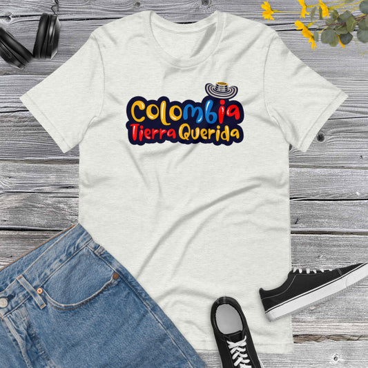 Colombia Tierra Querida shirt, I Love Colombia, Colombian, Latina Tee, Latino Tshirt, Colombia Gift, Colombia Traveler Top Unisex t-shirt