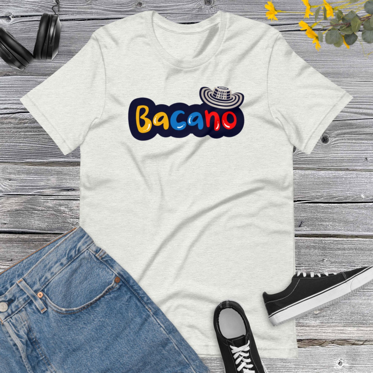 Bacano Colombian Sayings/Dichos,  I Love Colombia, Colombian, Latina Tee, Latino Tshirt, Colombia Traveler Top  Unisex t-shirt