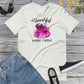 Thankful Grateful & Blessed Pumpkins Pink, Happy Fall Shirt, Flowers Pumpkin Pink Shirt, Fall Shirt, Family Thanksgiving Unisex t-shirt