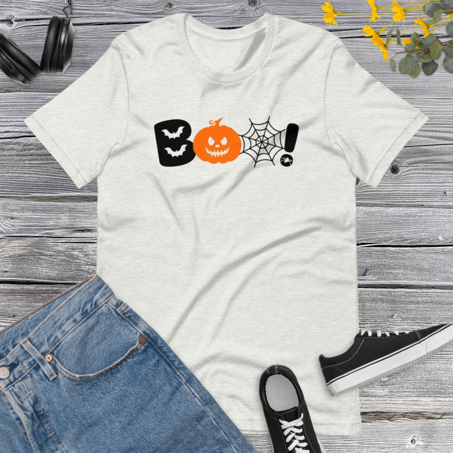 BOO Halloween Pumpkin, Hallowen Pumpkin Spooky, Halloween Shirt-Funny Halloween Shirt-Halloween Witches-Halloween Party Unisex t-shirt