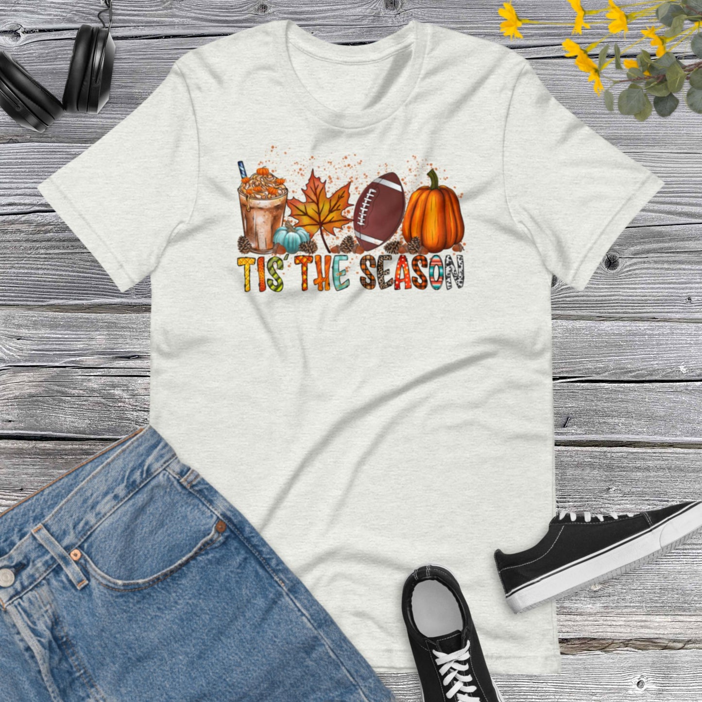 Tis the season, Football Lover, Leopard Pumpkin Season, Football design, Hello Fall, Pumpkins Unisex t-shirt