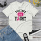 Together We Fight, Breast Cancer Awareness, Team Cancer, Motivational, Pink Ribbon, In October We Wear Pink Unisex t-shirt