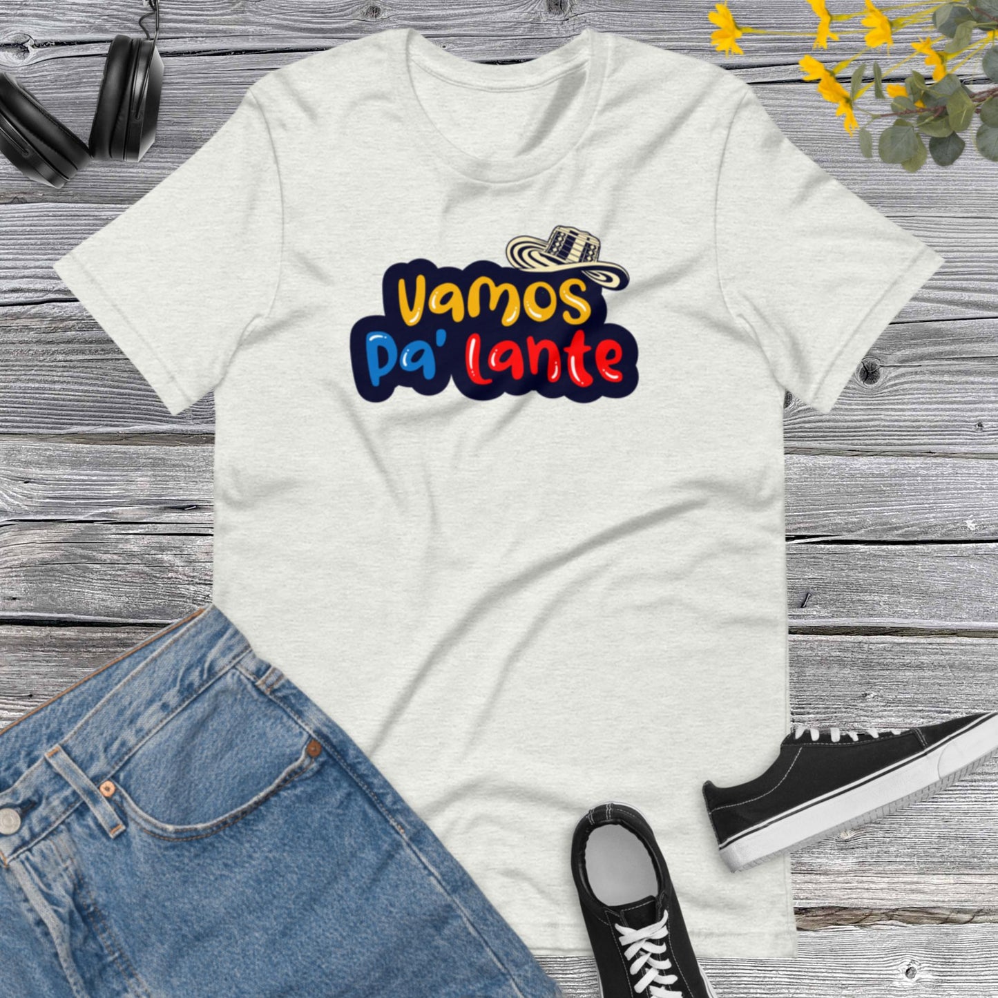 Vamos pa'lante ! Colombia, I Love Colombia, Colombian, Latina Tee, Latino shirt, Colombia Gift, Colombia Traveler Top Unisex t-shirt