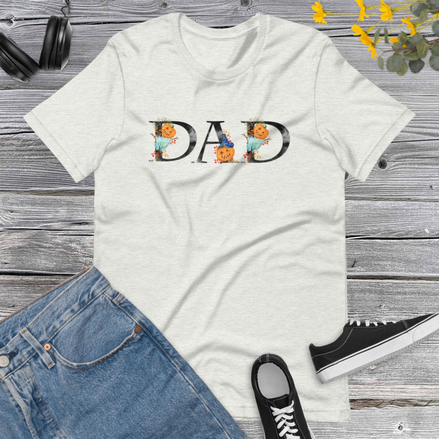 DAD Halloween Shirt, Halloween Family, Mens Halloween Papa Shirts, Halloween Costume, Pumpkins Halloween Papa Unisex t-shirt