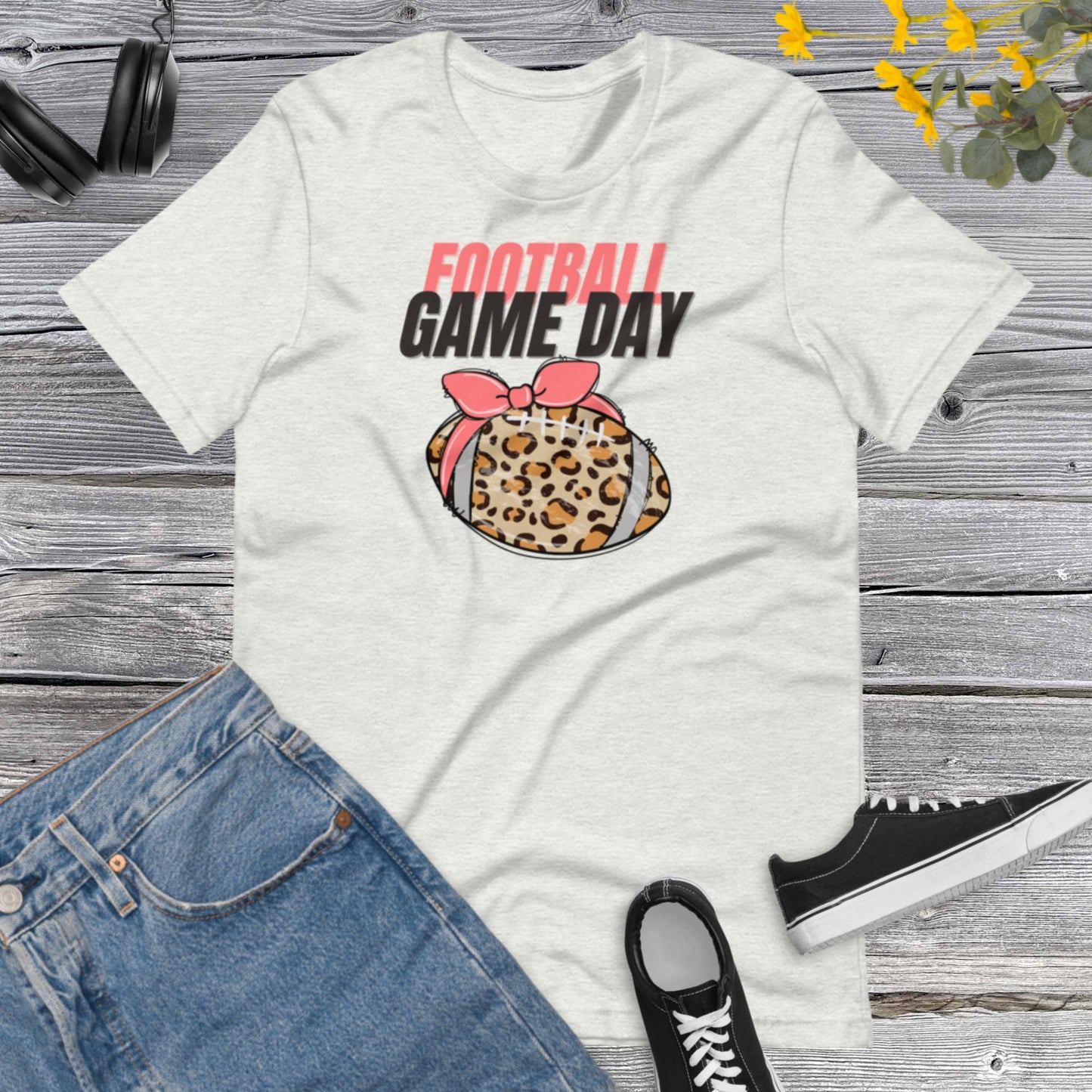 Football Game Day, Football Mom Shirt, Game Day Shirt Women, Football Shirts For Women, Game Day Leopard, Football Season Unisex t-shirt