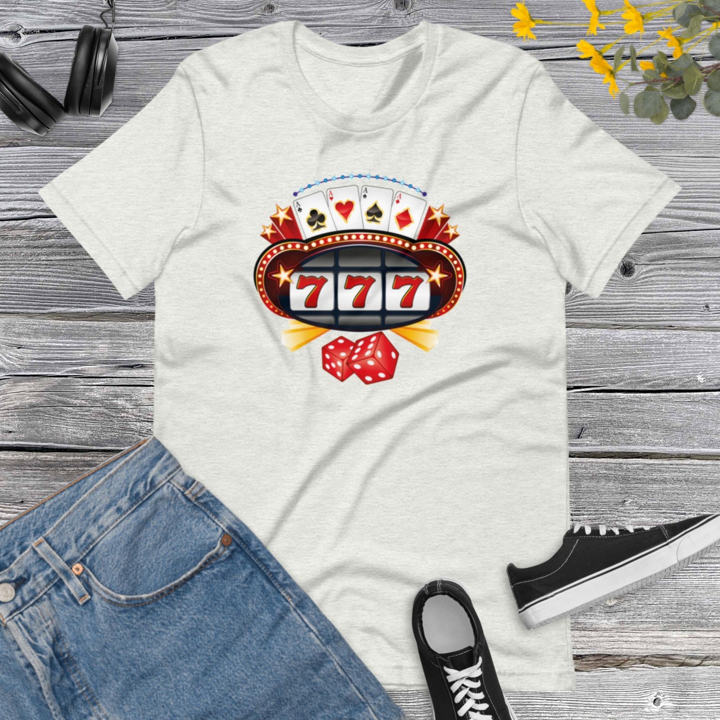 Jackpot Slot Machine Lucky 777 Casino, Jackpot Vibes, Winner mode, Vegas trip, Casino shirt, Las Vegas Unisex t-shirt