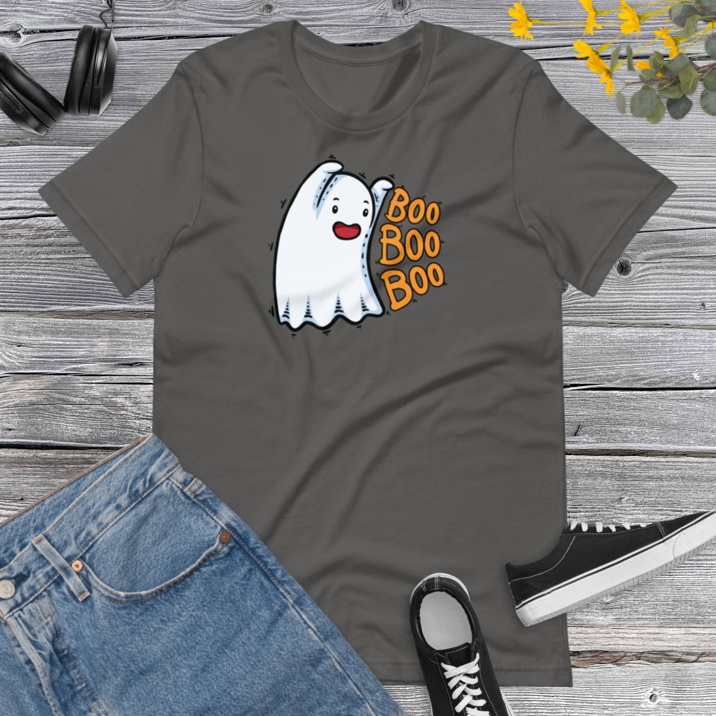 Ghost Boo! Funny Ghost Shirt, Halloween Shirt, Happy Halloween Spooky Ghost Gift Unisex t-shirt