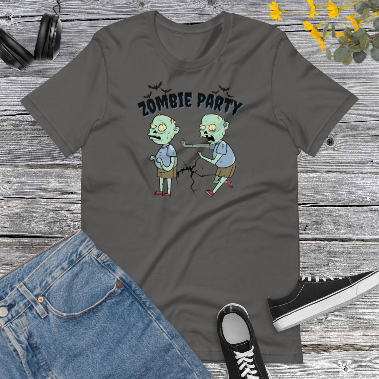 Zombie Party Shirt, Trick or Treat, Spooky Season, Halloween Party, Happy Halloween, Funny Halloween Zombie Unisex t-shirt