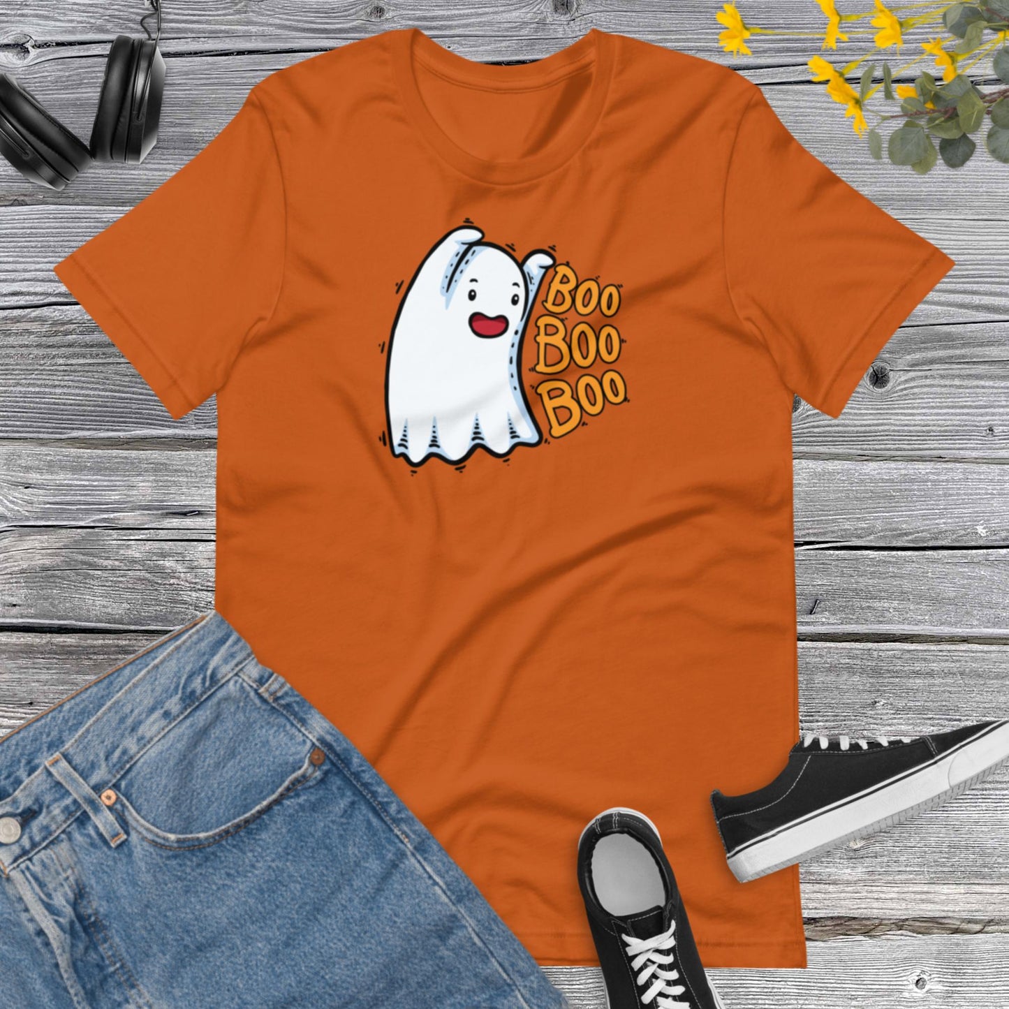 Ghost Boo! Funny Ghost Shirt, Halloween Shirt, Happy Halloween Spooky Ghost Gift Unisex t-shirt