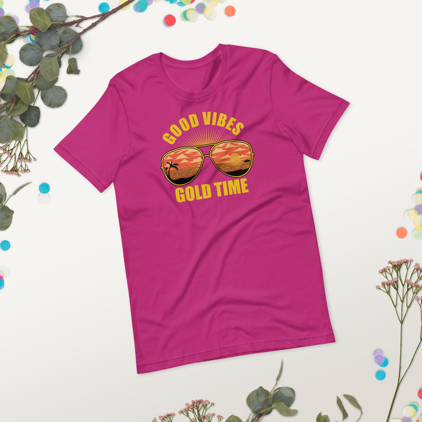 GOOD VIBES GOLD TIME / Unisex t-shirt