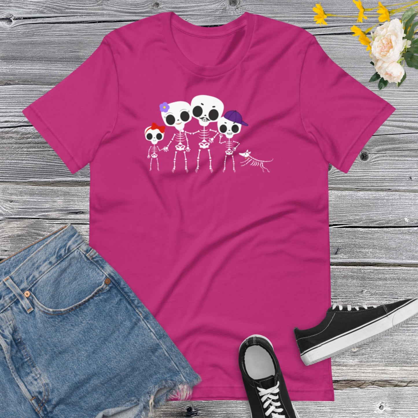 Family Skeleton Halloween Shirt,  Cute Funny Halloween, Matching Family Halloween OutfitsUnisex t-shirt