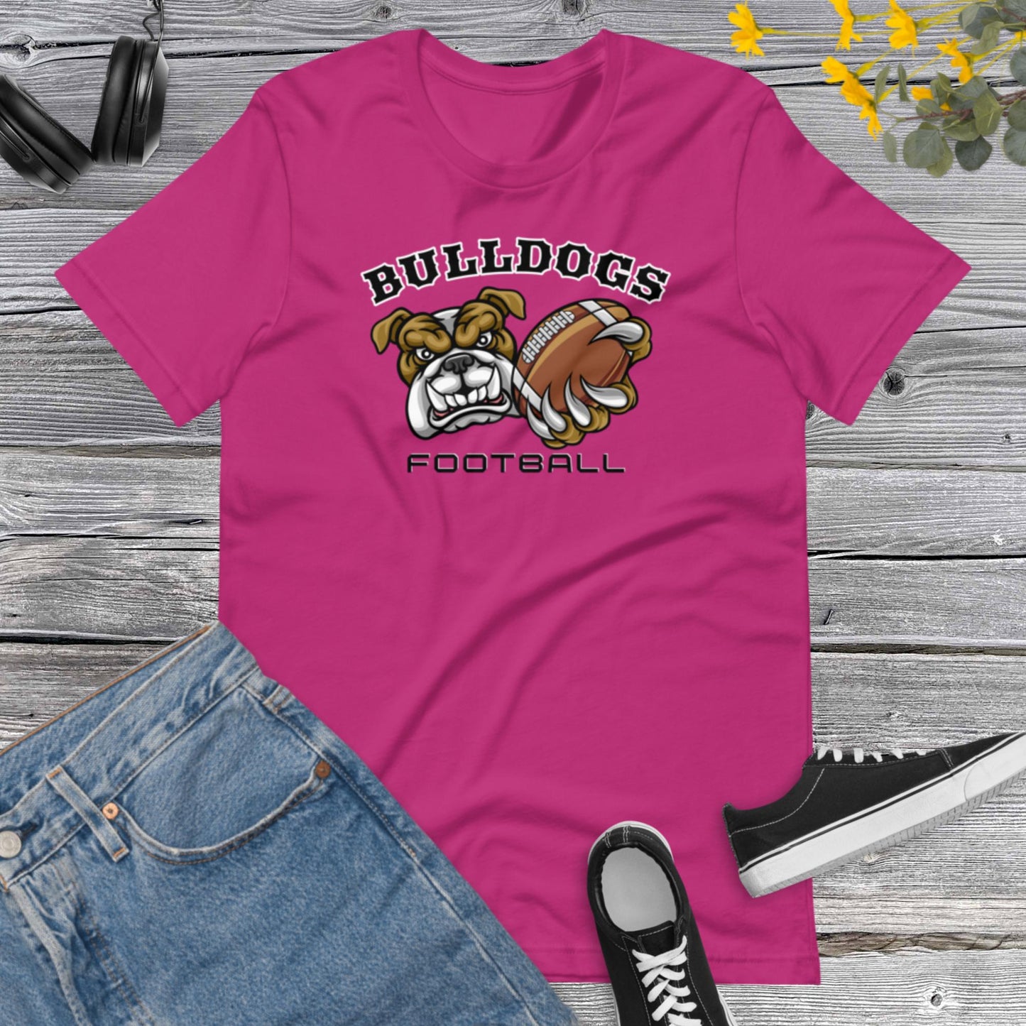 Bulldog American Football, Football Season, Bulldogs Lover, Sports Team, Bulldogs Football Unisex t-shirt