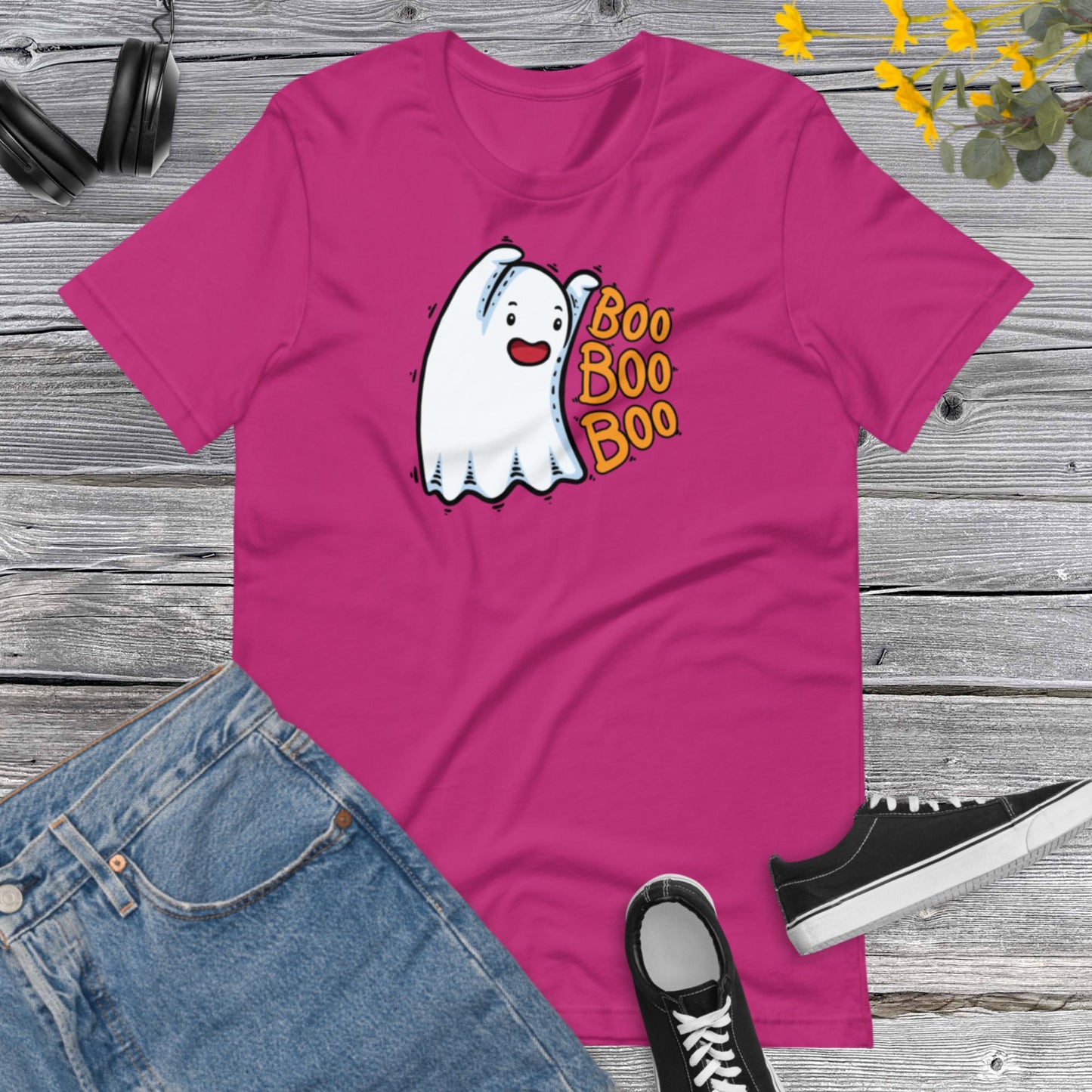 Ghost Boo! Funny Ghost Shirt, Halloween Shirt, Happy Halloween Spooky Ghost Gift Unisex t-shirt