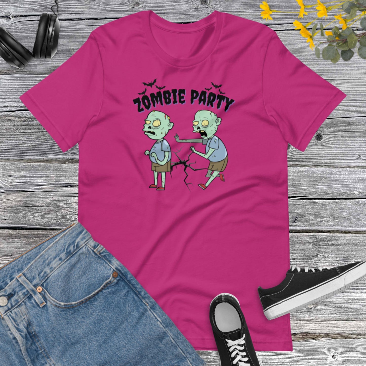 Zombie Party Shirt, Trick or Treat, Spooky Season, Halloween Party, Happy Halloween, Funny Halloween Zombie Unisex t-shirt