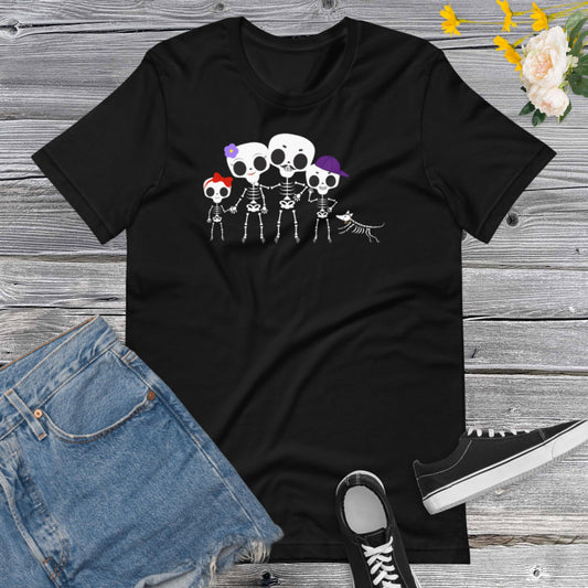 Family Skeleton Halloween Shirt,  Cute Funny Halloween, Matching Family Halloween OutfitsUnisex t-shirt