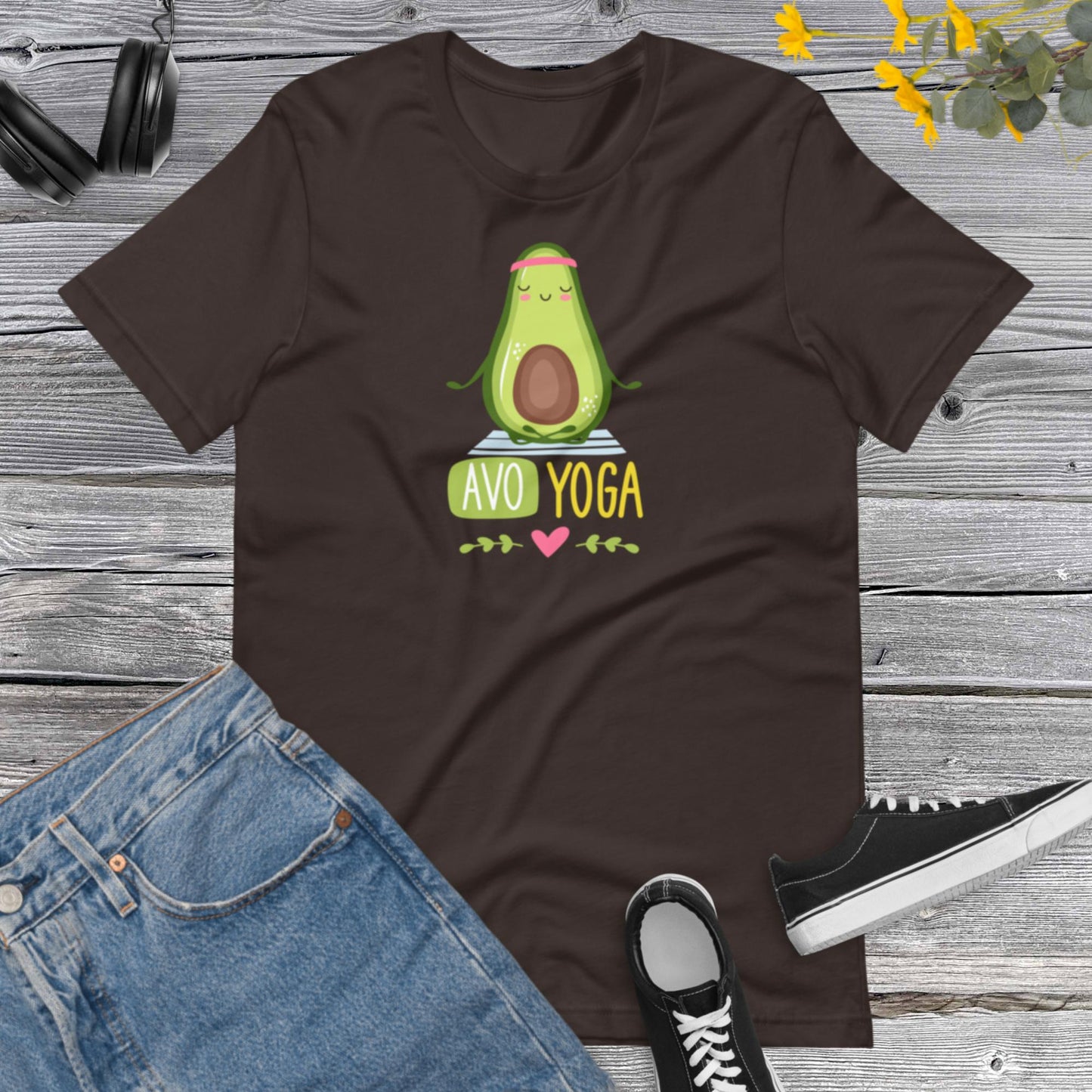 Avoyoga, Avocado Yoga, Avocado Shirt, Avocado Lover Shirt, Avocado Cute, Avocado Yoga Vegan Unisex t-shirt