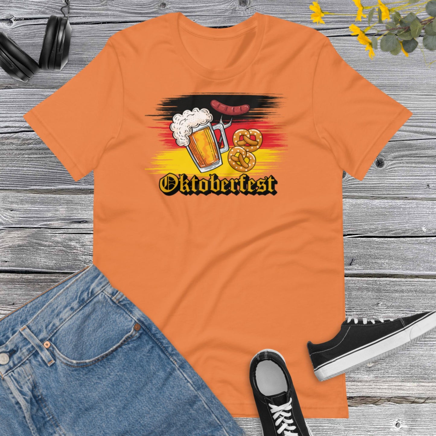 Oktoberfest Shirt, Funny Oktoberfest, Drinking Shirts, Beer Festival, Flag Germany Unisex t-shirtUnisex t-shirt