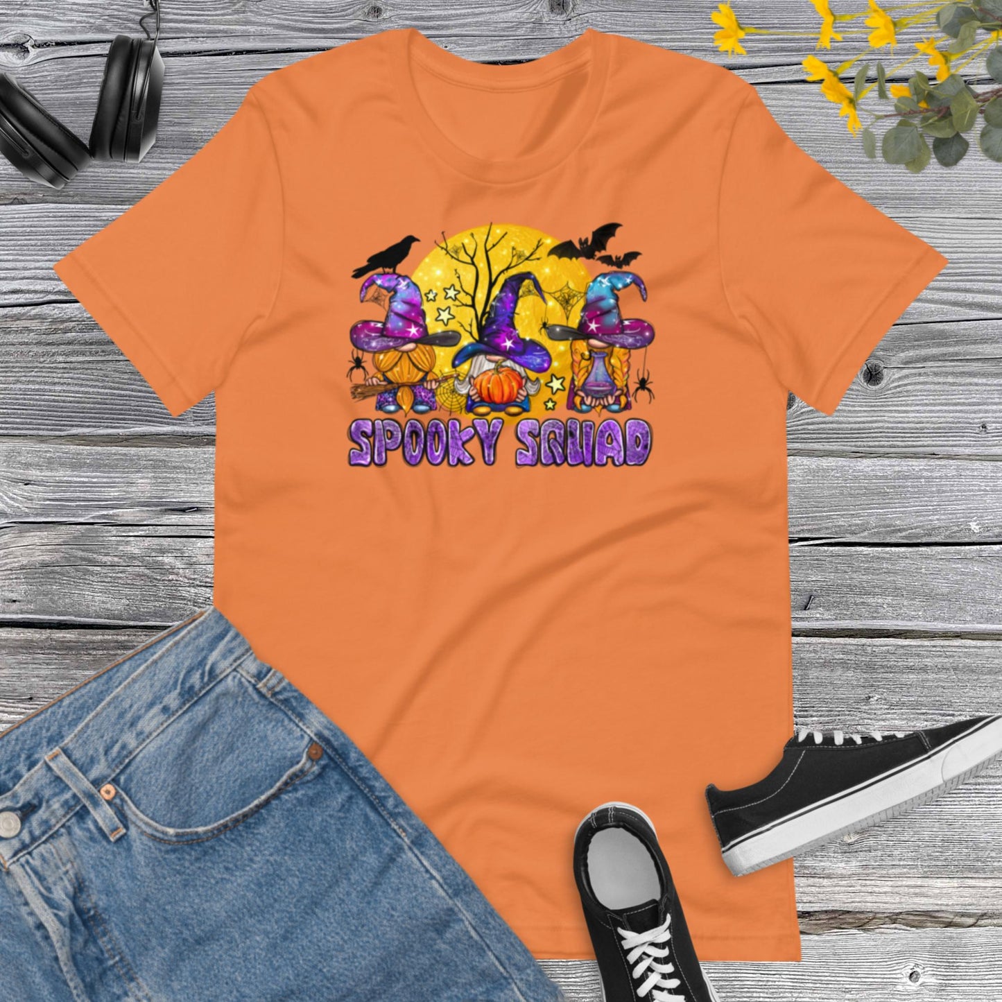 Spooky Squad, Halloween Witch Gnomes, Halloween Gnomes, Western Halloween Unisex t-shirt