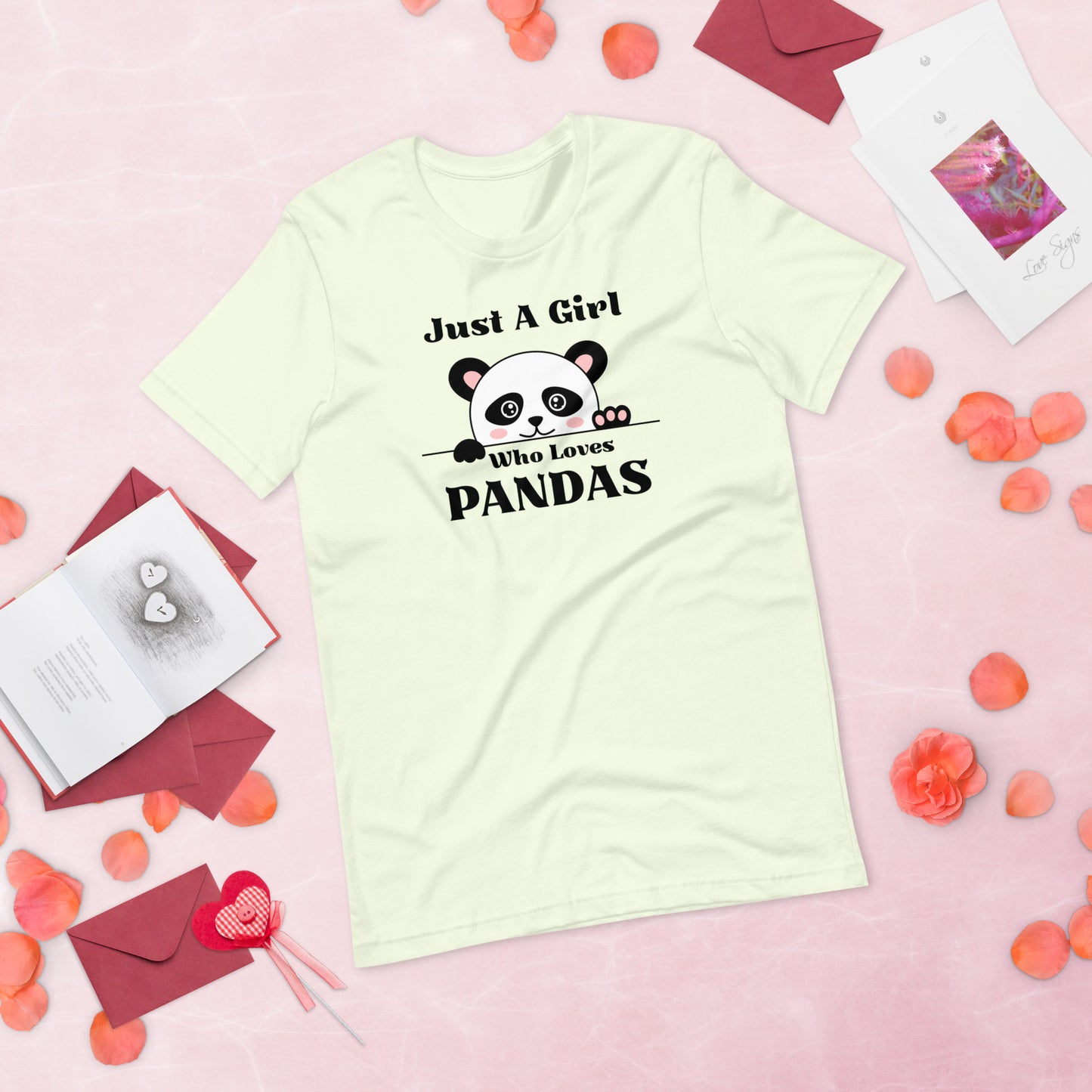 Panda Shirt, Just a Girl Who Loves Pandas, Funny Panda Shirt, Panda Lover Shirt,  Funny Shirt, Cute Panda Unisex t-shirt