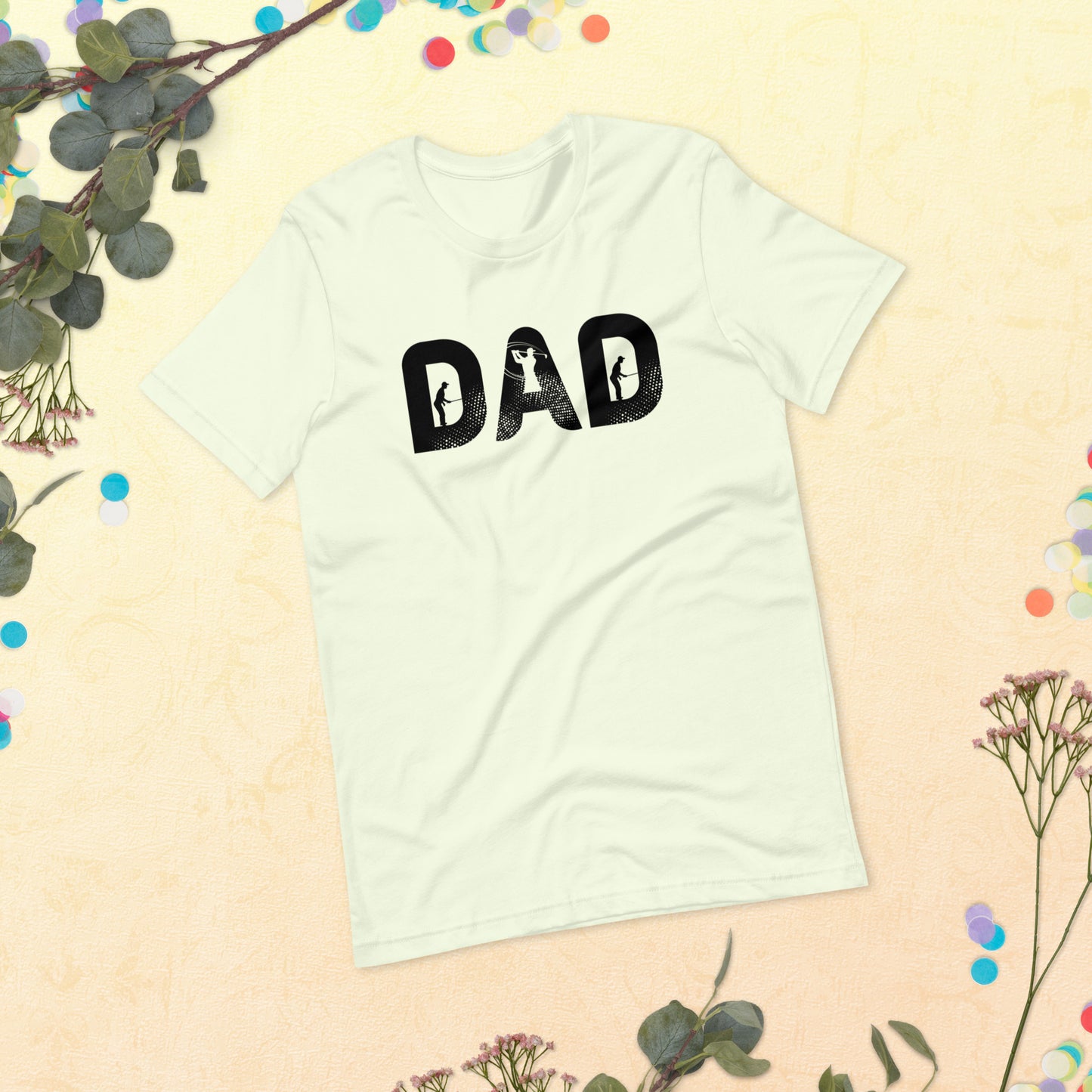 Golf Dad Shirt, Men Golf Daddy Top, Dad Golfing Party Shirt, Matching Family Golfing Unisex t-shirt