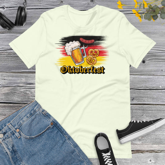 Oktoberfest Shirt, Funny Oktoberfest, Drinking Shirts, Beer Festival, Flag Germany Unisex t-shirtUnisex t-shirt