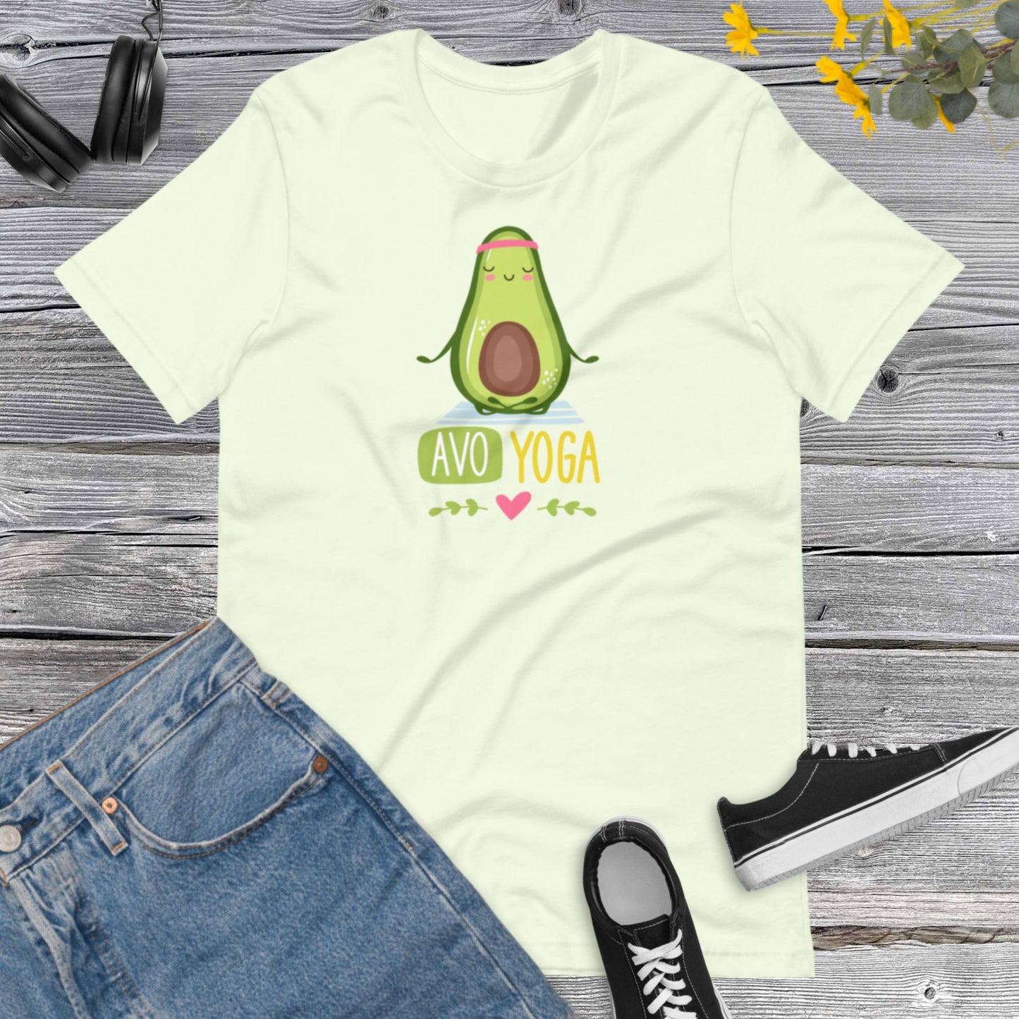 Avoyoga, Avocado Yoga, Avocado Shirt, Avocado Lover Shirt, Avocado Cute, Avocado Yoga Vegan Unisex t-shirt