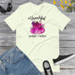 Thankful Grateful & Blessed Pumpkins Pink, Happy Fall Shirt, Flowers Pumpkin Pink Shirt, Fall Shirt, Family Thanksgiving Unisex t-shirt