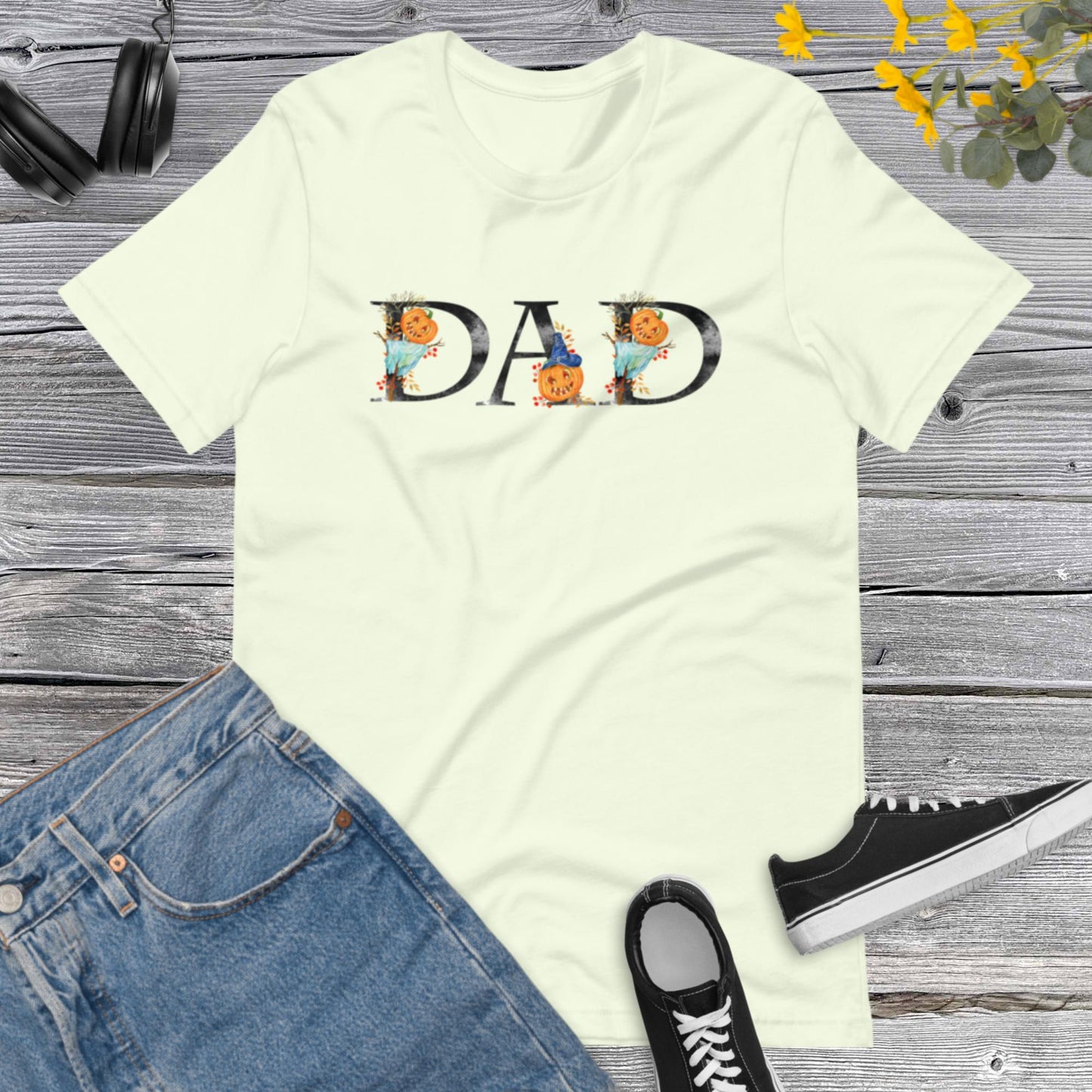 DAD Halloween Shirt, Halloween Family, Mens Halloween Papa Shirts, Halloween Costume, Pumpkins Halloween Papa Unisex t-shirt