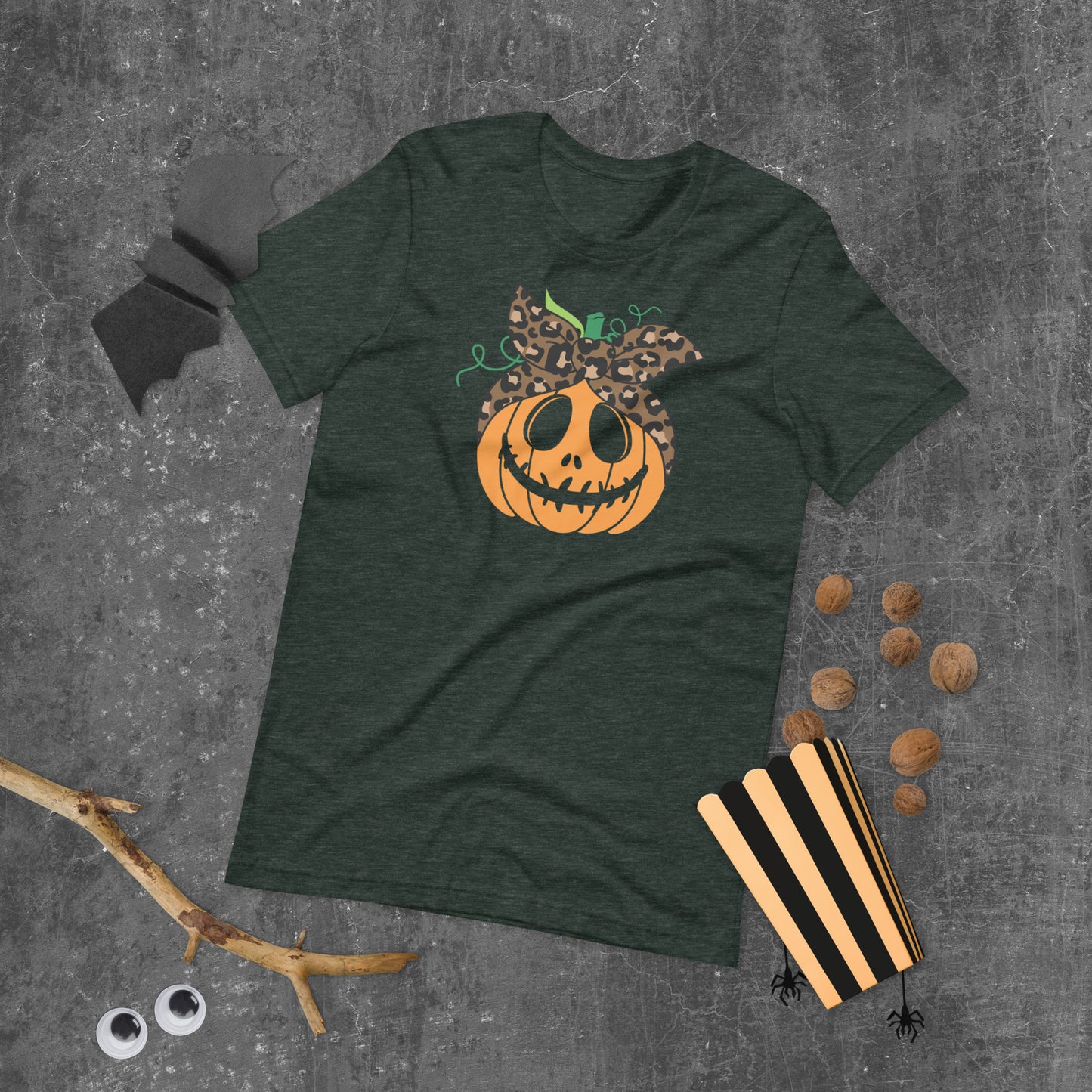 Bandana Pumpkin Face Tshirt, Halloween Party Shirts, Witch Party Tees, Thanksgiving T-shirt, Autumn Season, Fall Gifts Unisex t-shirt