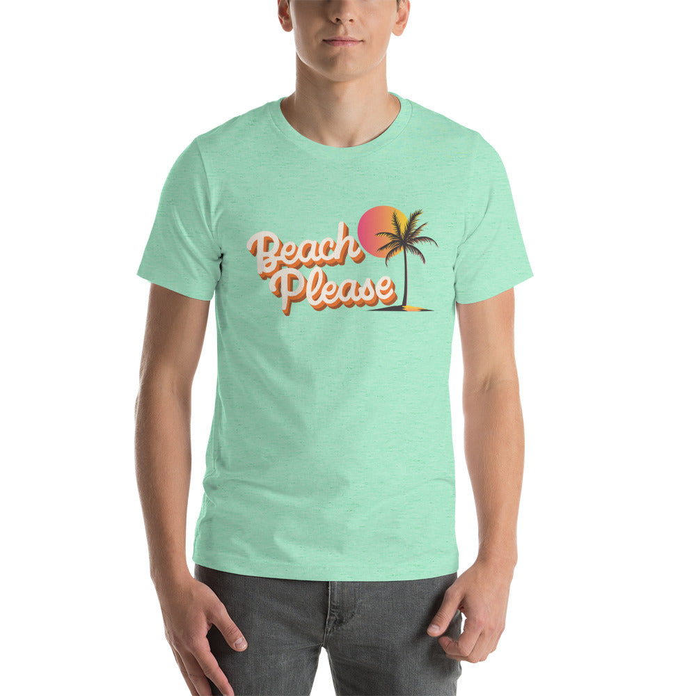 Beach Please PALM, Beach Vacation shirts, Sunshine, Summer trip, Ocean Vacation, Family Trip, Unisex t-shirt