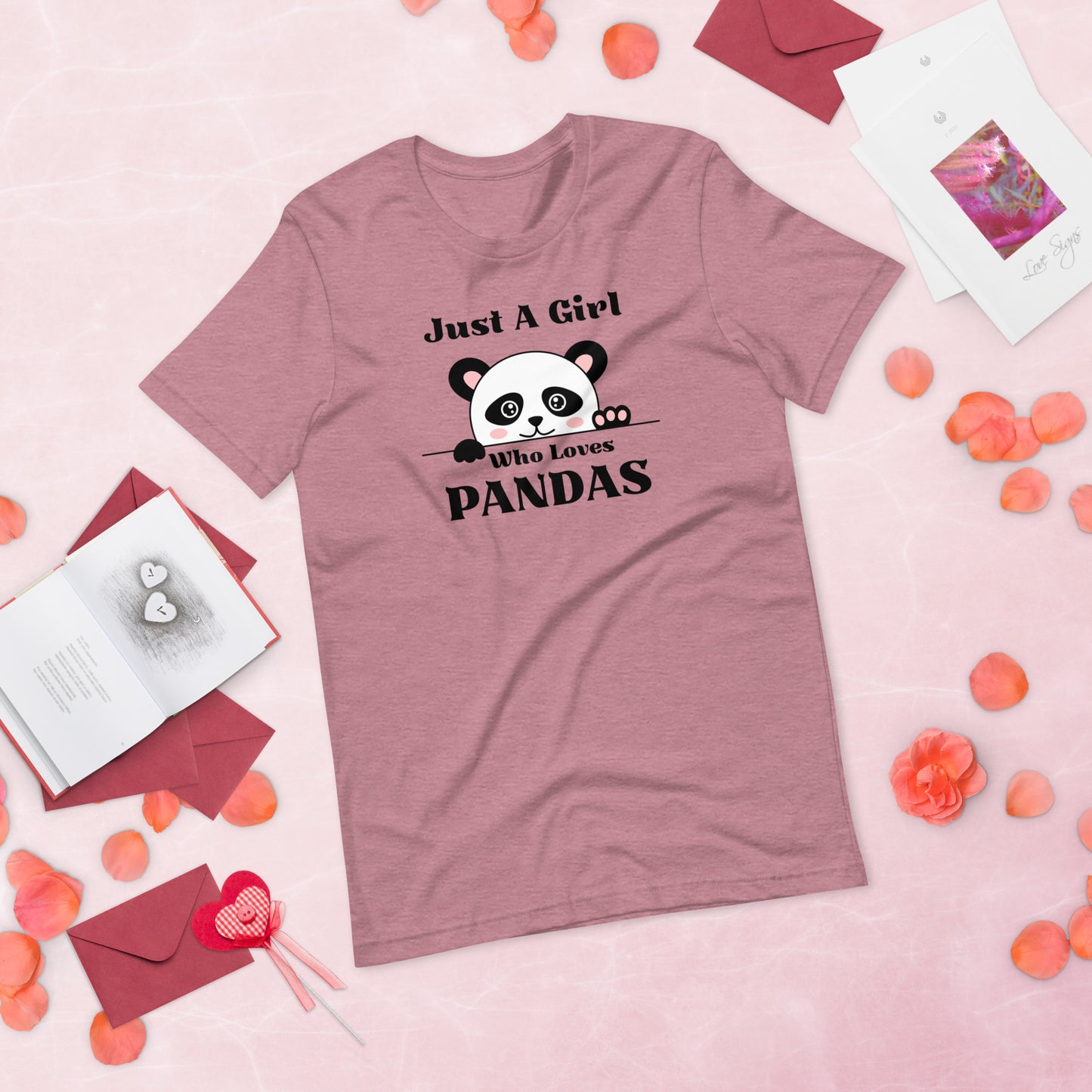 Panda Shirt, Just a Girl Who Loves Pandas, Funny Panda Shirt, Panda Lover Shirt,  Funny Shirt, Cute Panda Unisex t-shirt