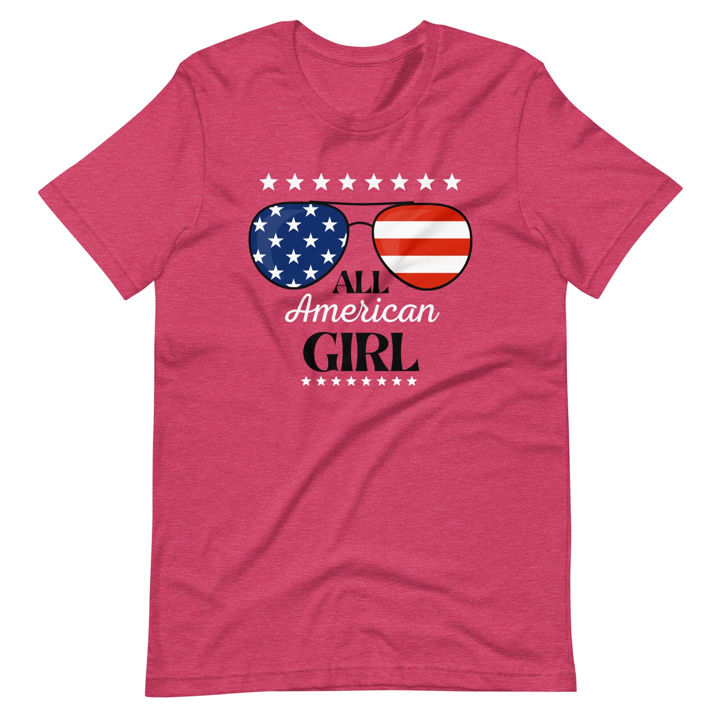 American Girl Shirt, All American Girl Shirt, 4th of July Shirt, Fourth of July Shirt, Unisex t-shirt