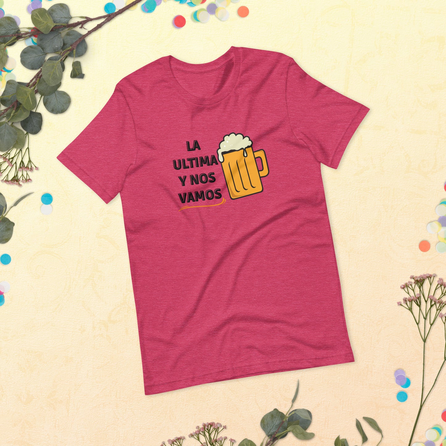 La ultima y nos Vamos, Beer shirt, Venezuela shirt, I Love shirt, Unisex t-shirt