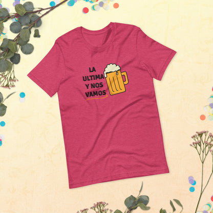 La ultima y nos Vamos, Beer shirt, Venezuela shirt, I Love shirt, Unisex t-shirt