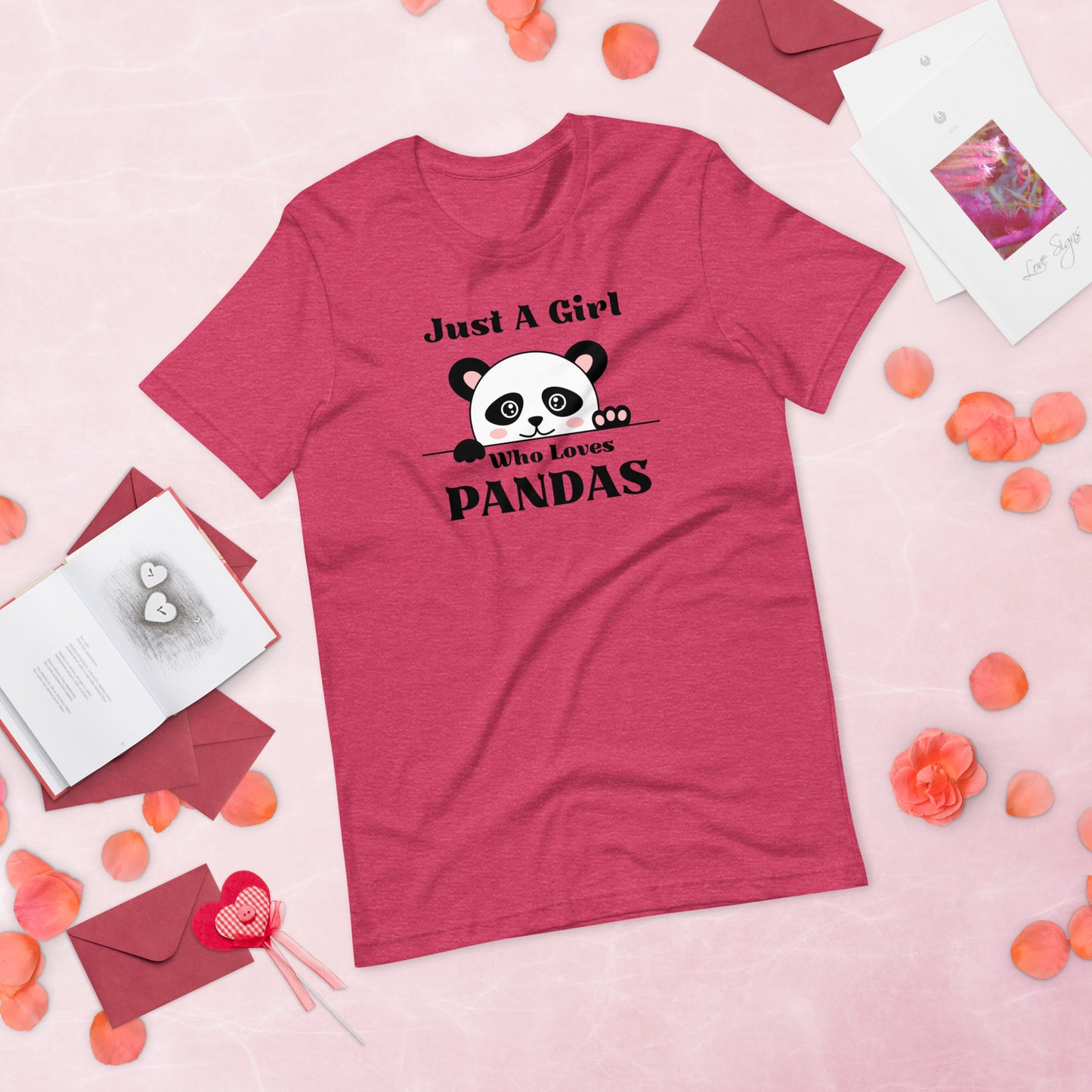 Panda Shirt, Just a Girl Who Loves Pandas, Funny Panda Shirt, Panda Lover Shirt,  Funny Shirt, Cute Panda Unisex t-shirt